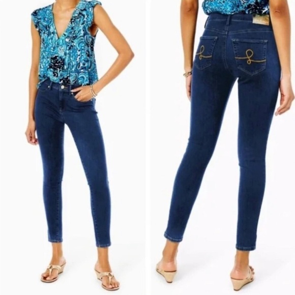 Lily Pulitzer Eagan high rise skinny jeans Size 6